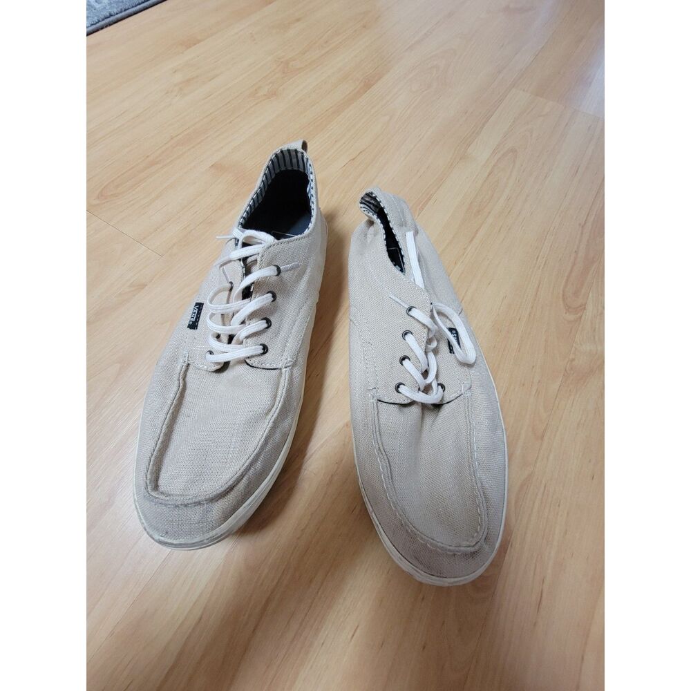 Vans Men’s Moc Toe Lace Up Boat Shoes Beige US 11.5